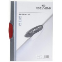 DURABLE Chemise à clip SWINGCLIP, format A4, clip rouge