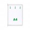 Lot de 10 : tarifold Poche à pivot, A4, blanc