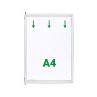 Lot de 10 : tarifold Poche à pivot, A4, blanc