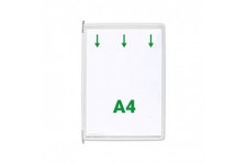 Lot de 10 : tarifold Poche à pivot, A4, blanc