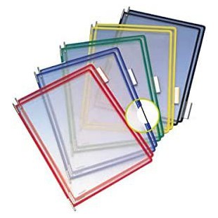 Lot de 10 : tarifold Poche à pivot, A4, jaune