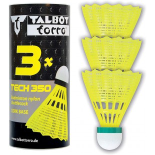 TALBOT torro Volant de badminton Tech350, lent, jaune/vert