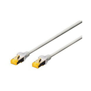 DIGITUS Câble de brassage Cat.6A, S/FTP, 15,0 m, gris