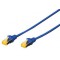 DIGITUS Câble de brassage Cat.6A, S/FTP, 15,0 m, gris