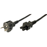 LogiLink Câble d'alimentation pour notebook, noir, 1,8 m