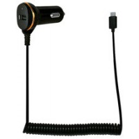 LogiLink Chargeur allume-cigare, Micro USB mâle et USB fiche