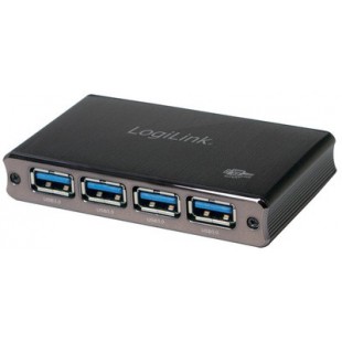 LogiLink Hub USB 3.0 avec bloc d'alimentation, 4 ports,