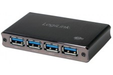 LogiLink Hub USB 3.0 avec bloc d'alimentation, 4 ports,