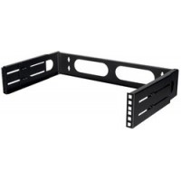 LogiLink Support mural 19', 2 U, noir (RAL9003)