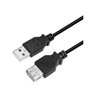 LogiLink Rallonge USB 2.0, 2,0 m, noir