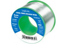 LogiLink Fil à souder, diamètre : 1 mm, cuivre 0,7%, 100 g