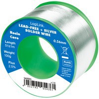 LogiLink Fil à souder, diamètre: 1 mm, cuivre 0,7%, 100 g