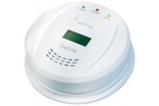 LogiLink Détecteur de monoxyde de carbone, écran LCD, blanc