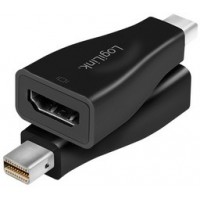 LogiLink Adaptateur Mini DisplayPort 4K - HDMI, noir