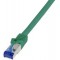 LogiLink Câble patch Ultraflex, Cat.6A, S/FTP, 0,25 m, rouge