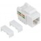 LogiLink Embase Keystone Cat.6, Classe E, non blindé, blanc