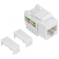 LogiLink Embase Keystone Cat.6, Classe E, non blindé, blanc