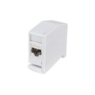 LogiLink Adaptateur pour rail DIN,1 module Keystone, gris