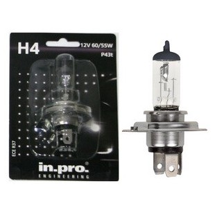 in.pro Ampoule H4 pour phare de voiture, 12 V / 60/55 W