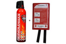 REINOLD MAX Spray extincteur STOP FIRE + couverture anti-feu