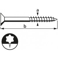 suki. Vis à bois Plus, 4,5x40 mm, T20, acier inoxydable