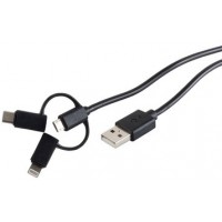 shiverpeaks Câble de données & de charge BASIC-S 3en1, 2,0 m