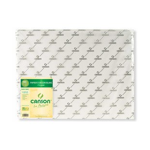 Lot de 25 : CANSON Papier dessin 'C' à Grain, 180 g/m2, 500 x 650 mm