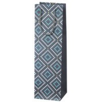 SUSY CARD Sac cadeau pour bouteille 'Rhombus', 1 bouteille