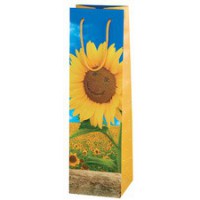 SUSY CARD Sac cadeau pour bouteille 'Sunflower Smile'