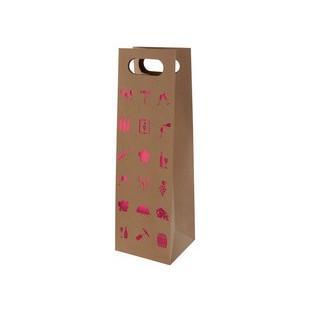 SUSY CARD Sac cadeau pour bouteille 'Wine red, 1 bouteille