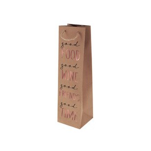 SUSY CARD Sac cadeau pour bouteille 'Good Wine'