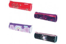 Lot de 4 : herlitz Trousse ronde 'Girls Mix', en polyester