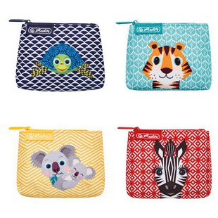 Lot de 4 : herlitz Porte-monnaie 'Cute Animals', toile