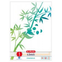 herlitz Bloc de cours GREENline A4, 50 feuilles, réglure 1