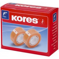 Lot de 20 : Kores Ruban adhésif standard, 15 mm x 33 m, tranparent