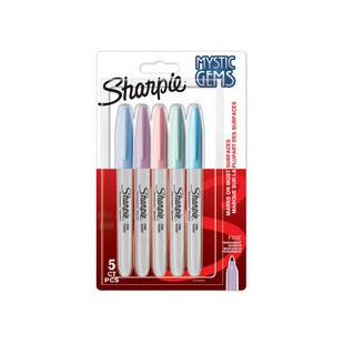 Sharpie Marqueur permanent FINE MYSTIC GEMS, blister de 12