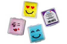 Läufer Gomme souple Smiley, couleurs assorties