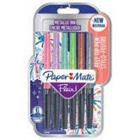 Paper:Mate Stylo feutre Flair METALLIC, blister de 6