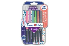 Paper:Mate Stylo feutre Flair METALLIC, blister de 6