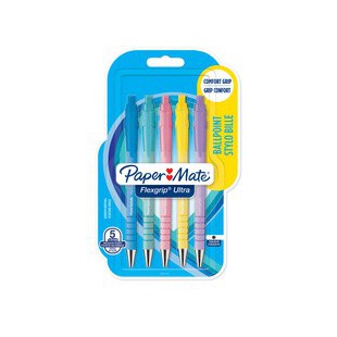 Paper:Mate Stylo à bille FlexGrip Ultra Pastel, blister de 5