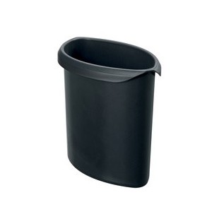 HAN Insert à déchets MOON, PP, 6 litres, sans couvercle,noir