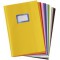 Lot de 25 : herlitz Protège-cahier format A4, gaufré (raphia), PP,orange