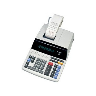 SHARP Calculatrice avec imprimante EL-2607V, 12 chiffres