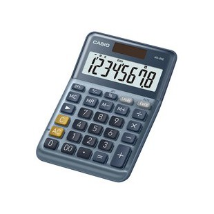 CASIO Calculatrice de bureau MS-80E, 8 chiffres, argent