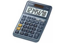 CASIO Calculatrice de bureau MS-80E, 8 chiffres, argent