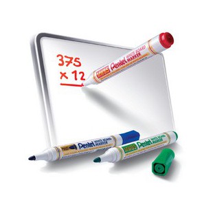 Pentel Marqueur pour tableau blanc MW85, pointe ogive, rouge