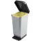 CEP Poubelle à pédale ROSSIGNOL, 45 litres, motif carbone