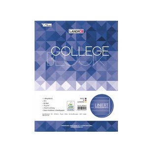 LANDRÉ Collegeblock 'college' format A4, ligné, 160 pages