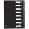 Oxford Trieur Top File+, A4, 8 compartiments, noir
