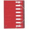 Oxford Trieur Top File+, A4, 8 compartiments, rouge